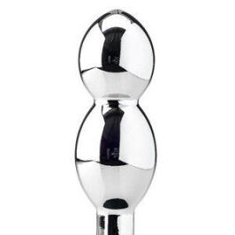 Orrange Butt Plug With Removable Black Silicone Base