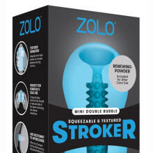 ZOLO Mini Double Bubble Squeezable & Textured Stroker