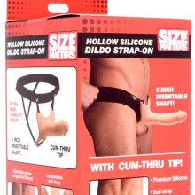 Size Matters Hollow Silicone Dildo Strap-On