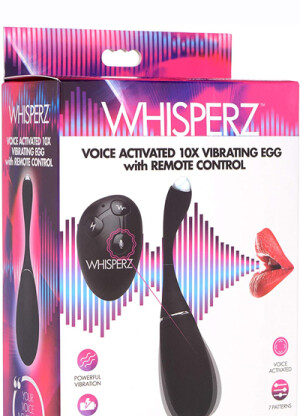 Whisperz Voice Activated 10X Vibrating Egg with Remote Control