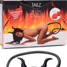 Tailz Devil Tail Anal Plug & Horns Set