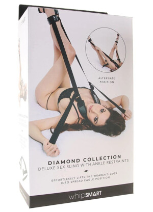 Whipsmart Diamond Collection Deluxe Sex Sling With Ankle Restraints
