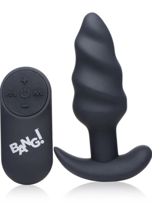 Bang! 21X Silicone Swirl Plug With Remote