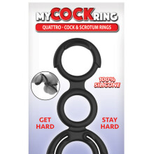 Quattro Cock & Scrotum Rings