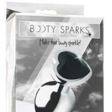 Booty Sparks Black Heart Gem Medium Anal Plug