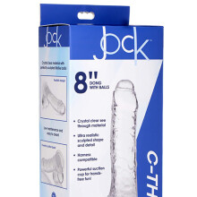 Jock 8” Dong C-Thru Slim 