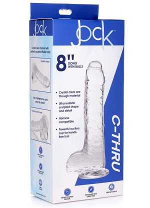 Jock 8” Dong C-Thru Slim 