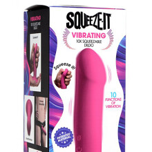  Squeeze It Vibrating 10x Squeezable Dildo