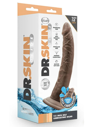 Dr. Skin Glide 7.5-inch Self-Lubricating Dildo 