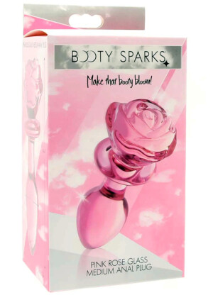 Booty Sparks Pink Rose Medium Anal Plug 