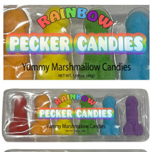 Rainbow Pecker Marshmallow Candies 