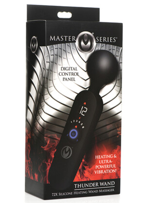 Master Series Thunder Wand 72X Silicone Heating Wand Massager 