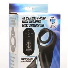 7X Silicone C-Ring with Vibrating Taint Stimulator