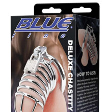 Blue Line Deluxe Chastity Cage 