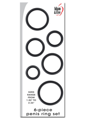 Adam & Eve 6-Piece Penis Ring Set