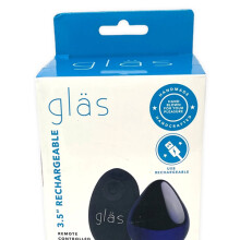 Glas 3.5” Rechargeable Remote Controlled Vibrating Beaded Butt Plug