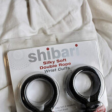Shibari Silky Soft Pleasure Double Rope Wrist Cuffs