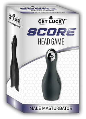 Get Lucky Score Head Game Vibrating Male Masturbator 