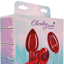 Cheeky Charms Medium/Red Powerful Vibrating Booty Plug