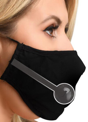 Master Series Under Cover Ball Gag Face Mask 