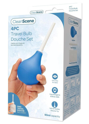 CleanScene 4-Piece Travel Bulb Douche Set