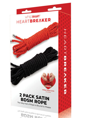 Whipsmart Heartbreaker 2 Pack Satin BDSM Rope 