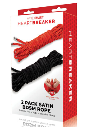 Whipsmart Heartbreaker 2 Pack Satin BDSM Rope