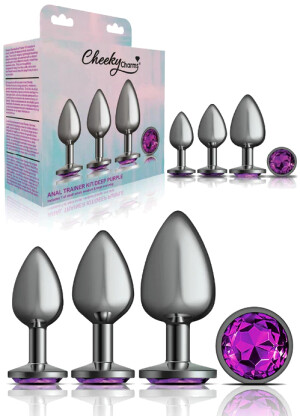 Cheeky Charms Anal Trainer Kit — Deep Purple