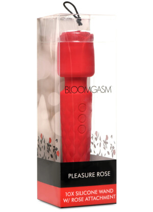 Bloomgasm Pleasure Rose 10x Silicone Wand With Rose Attachment