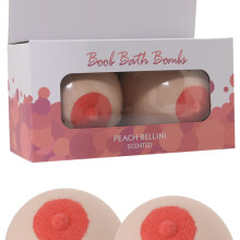 Peach Bellini Scented Boob Bath Bombs - Kheper Games