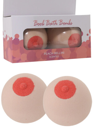 Peach Bellini Scented Boob Bath Bombs - Kheper Games