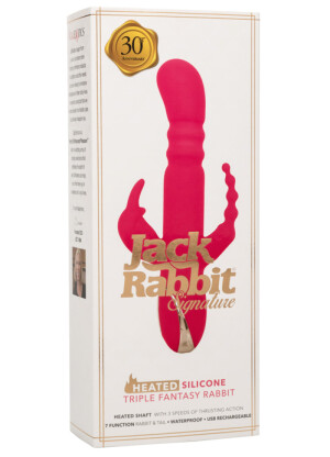 Jack Rabbit Signature Heated Silicone Triple Fantasy Rabbit 