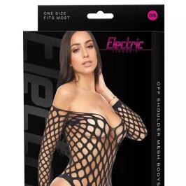 Off-Shoulder Mesh Bodysuit