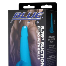 Blue Line 5.75” Suction Cup Dildo With Balls 