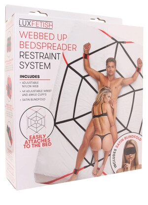 Lux Fetish Webbed Up Bedspreader Restraint System 