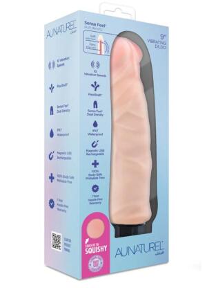 Au Naturel 8.75” Vibrating Dildo 