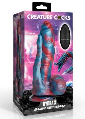 Hydra X Vibrating Silicone Dildo