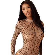 Be Savage Desire Bodysuit Leopard