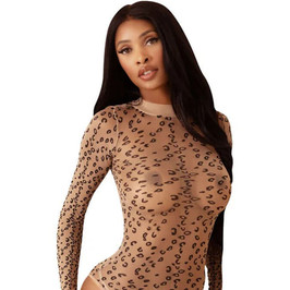 Be Savage Desire Bodysuit Leopard