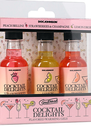 GoodHead Cocktail Delights Flavored Warming Gels 3-Pack
