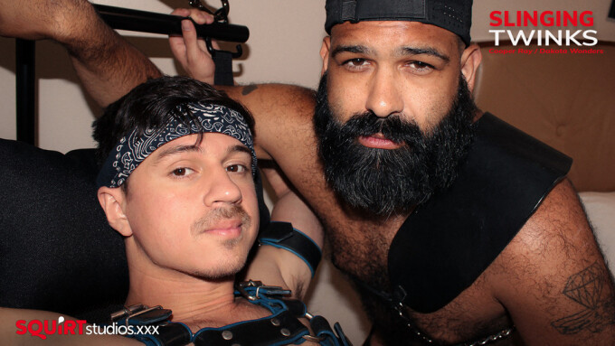 Dakota Wonders, Cooper Ray Star in 'Slinging Twinks' Scene From Squirt Studios