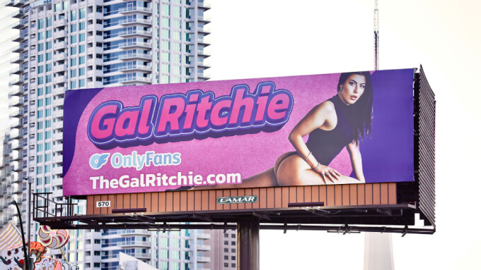 Gal Ritchie Unveils Vegas Billboard