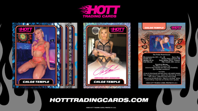 Chloe Temple Featured in Hott Trading Cards Set