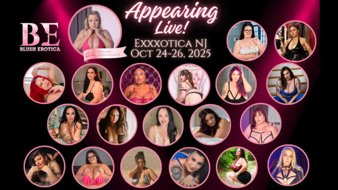 Blush Erotica to Attend Exxxotica New Jersey