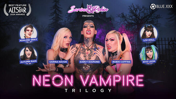 Sarina Havok, Robin Coffins Re-Release 'Neon Vampire Trilogy' for Halloween