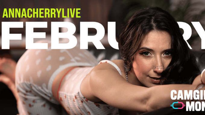 Anna Cherry Named Jerkmate's 'Camgirl of the Month' for February