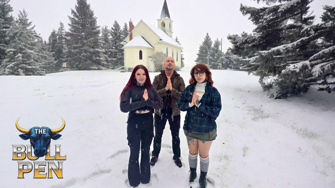 BullBossJosh Drops Snowy Threesome Clip Filmed Outside Canadian Church