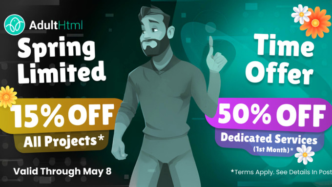 AdultHTML Launches Spring Sale