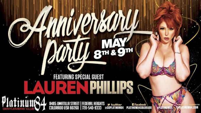 Lauren Phillips Returns to Denver's Platinum 84 This Weekend