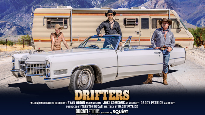 Ryan Orion, Derek Kage Star in Gay Western Miniseries 'Drifters' for Trailer Trash Boys